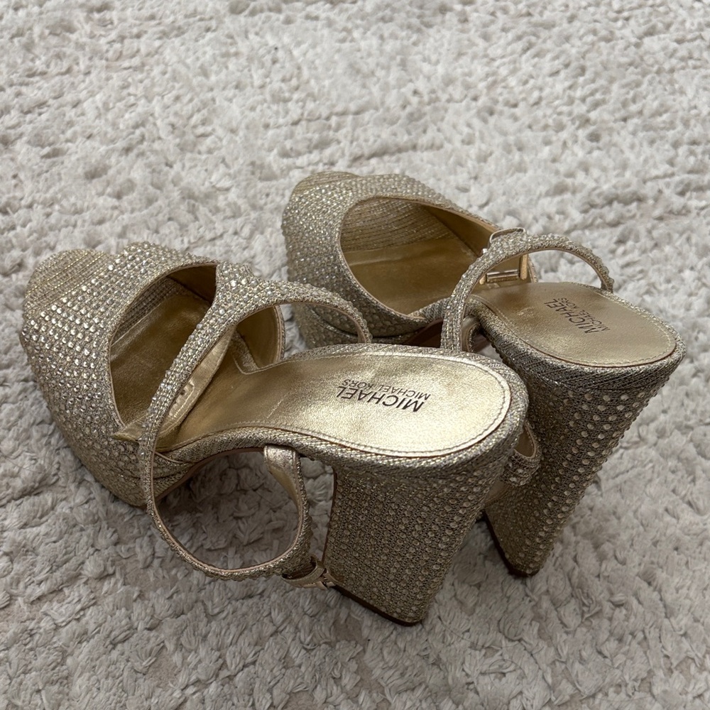 Michael Kors Glittering Gold Heels